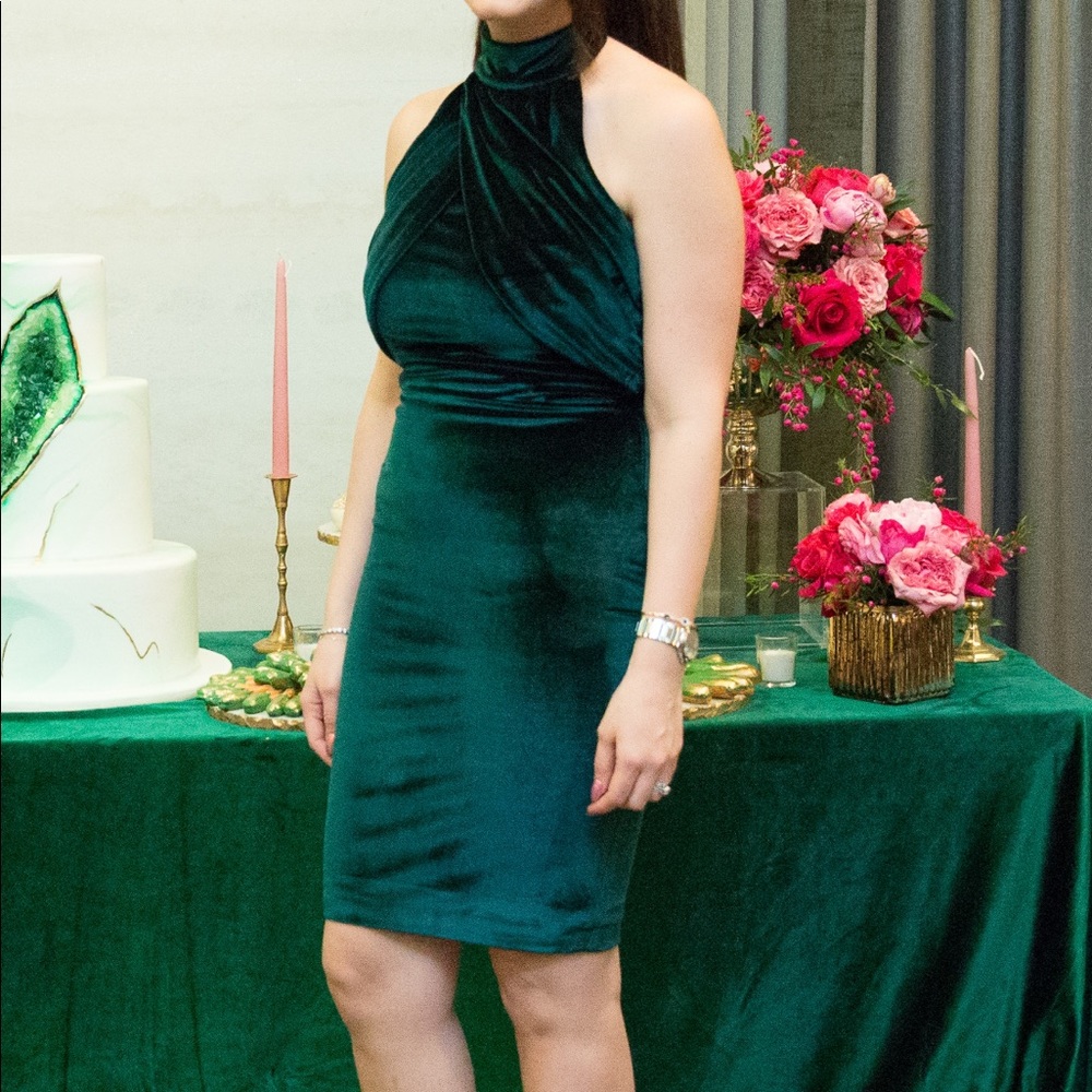 House of CB Bellina Velvet Dress